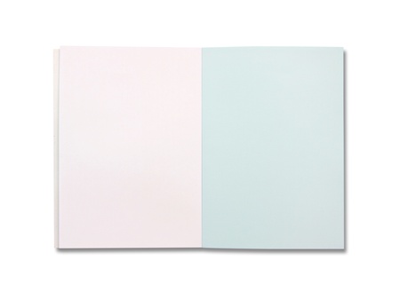 Blank notepaper isolated on white backgroundの写真素材