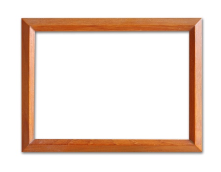 wood frame with dirty dust in isolated