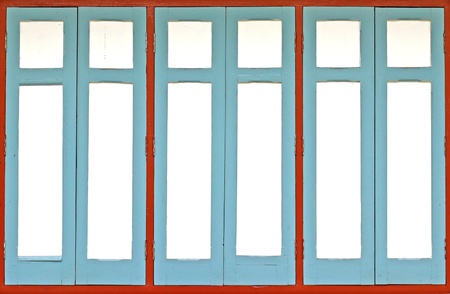 Vintage window wood frame の写真素材