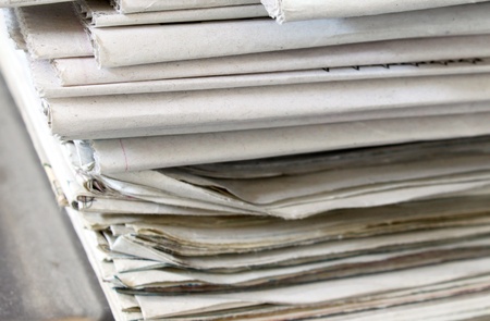 Stack of newspapers の写真素材