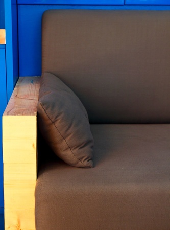Detail of sofa in the living roomの写真素材