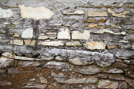 Texture of old stone wall for backgroundの写真素材