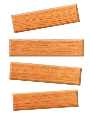 Wood board isolated on white backgroundの写真素材