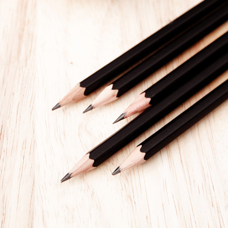 Group of black pencil with filter effectの写真素材