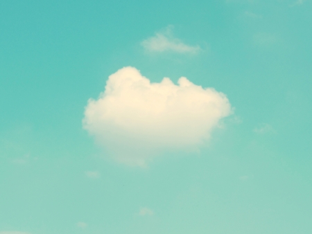 Retro sky and cloudの写真素材