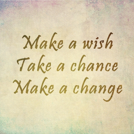Inspirational motivating quote on old color paper background の写真素材