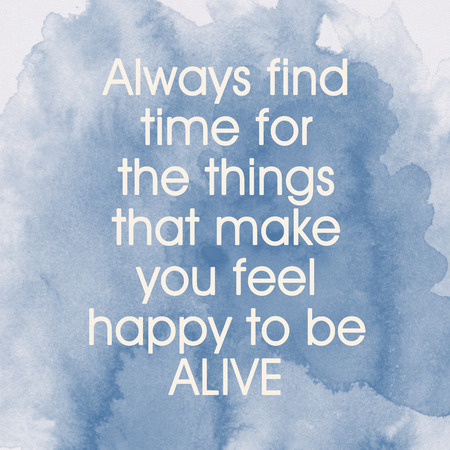 Inspirational motivating quote on old paper watercolor backgroundの写真素材