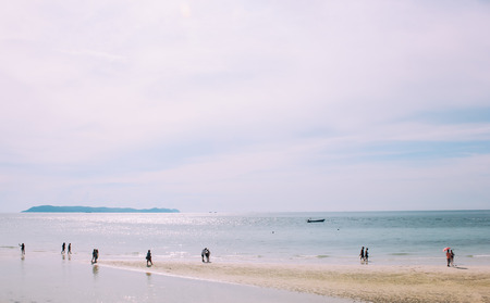 Landscape of summer beach sea view in Thailand
