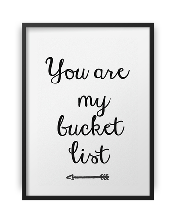 Inspirational motivating quote poster on photo frame background for wall decorationの写真素材