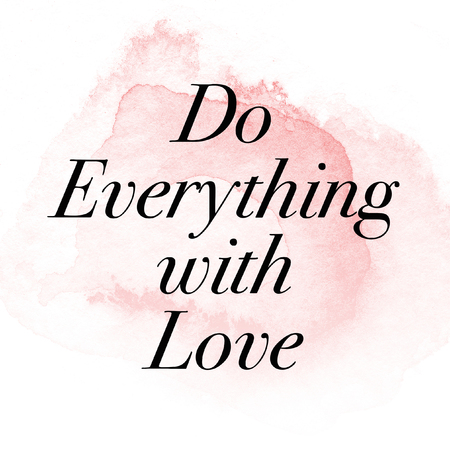 Inspirational motivating quote on watercolor brush backgroundの写真素材