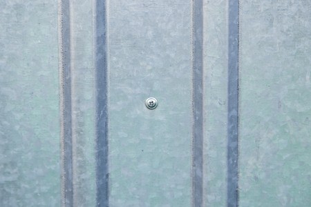 Corrugated metal sheet wall background wall textureの写真素材