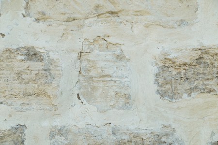Stone wall pattern. Close up of big concrete bricks outside.