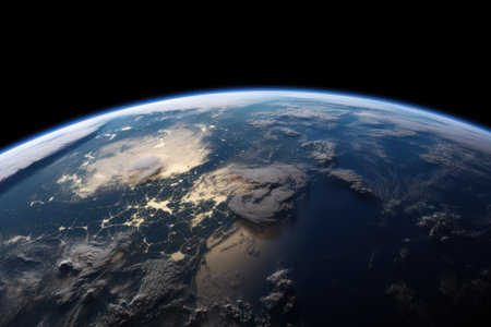 View of the planet Earth from outer space. Generative AIの素材