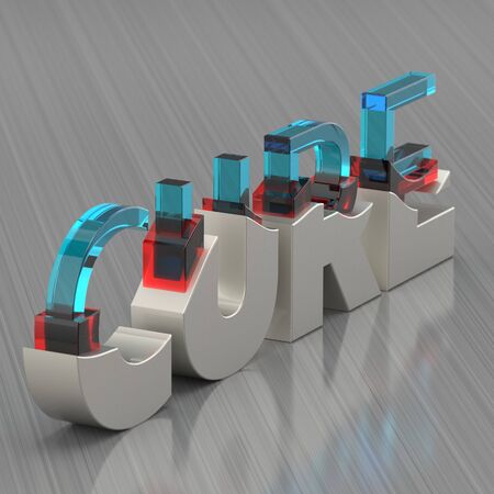 Cure. Medicine infectious concept. 3d rendering