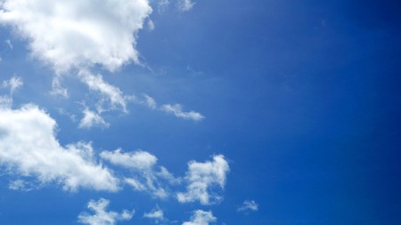 Blue sky with cloud.の写真素材
