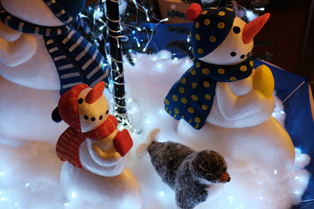 christmas tree childの写真素材