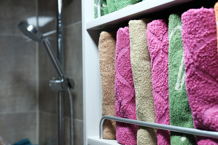 Towel bathroomの写真素材