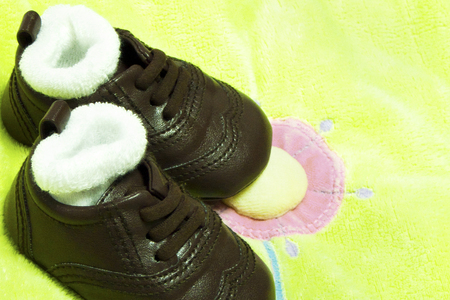 Beautiful baby shoes (Baby shoes)の写真素材