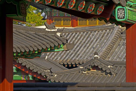 The famous and beautiful sightseeing spot of Seoul Changdeokgung Palaceのeditorial素材