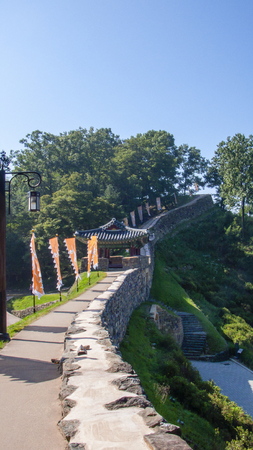 Gongju, Gongsanjeong, A castle Gongsanseong, Geumseoruのeditorial素材
