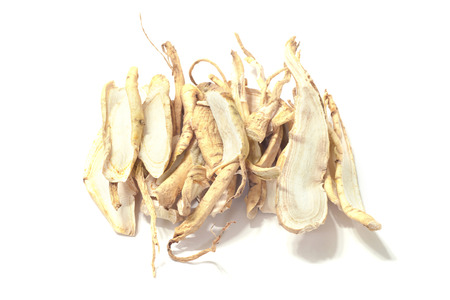 Dried ginseng, Korean ginseng, ginsengの写真素材