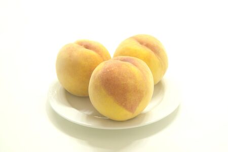 Still life, Korean delicious and fresh fruit, Peach, Autumn, Chuseokの写真素材