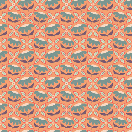 Floral seamless pattern with doodle flowers and leaves. Vector blooming floral texture for card, wrapping paper, invitation, card, wedding, surface or pajama pattern. Gentle autumn vector background.のイラスト素材