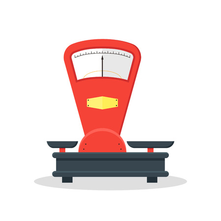 Flat store weigherのイラスト素材