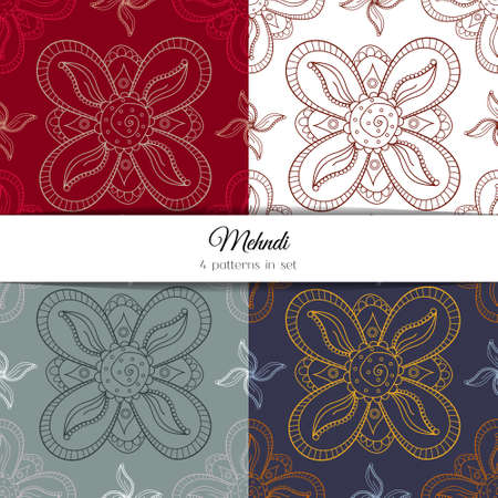 Set of seamless patternsのイラスト素材