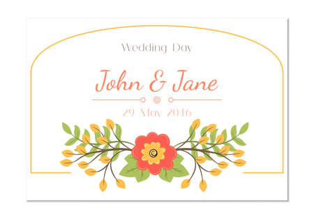 Beautiful vintage floral card.のイラスト素材