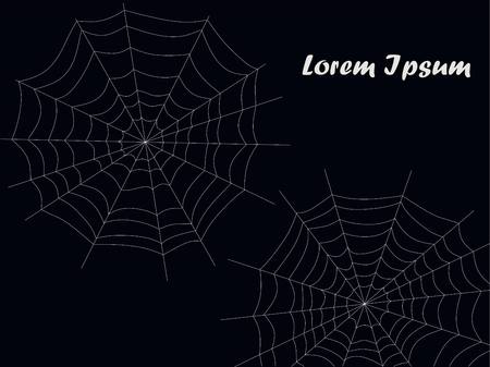 Black background with white web, Lorem Ipsum stock vector illustrationのイラスト素材