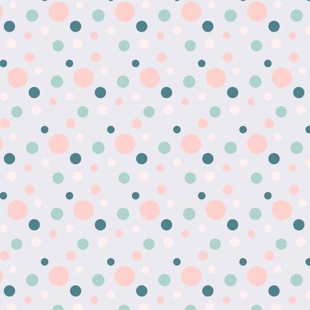 Background with blue and pink dots on blue stock vector illustrationのイラスト素材
