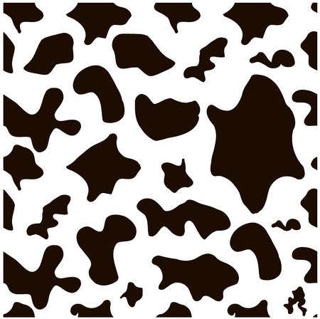 Seamless monochrome cow skin texture stock vector illustration for designのイラスト素材