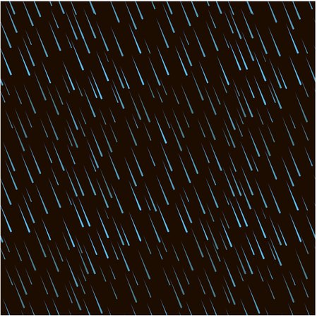 Blue rain drops seamless pattern on black background, stock vector illustration for web, for printのイラスト素材