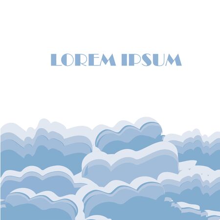 Blue wave pattern background, Lorem Ipsum. Art design element stock vector illustration for for print, for bannerのイラスト素材