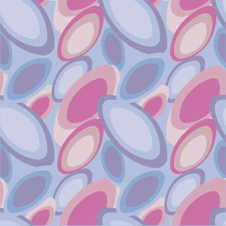 Blue pink abstract seamless pattern art design elements stock vector illustration for web, for print, for fabric printのイラスト素材