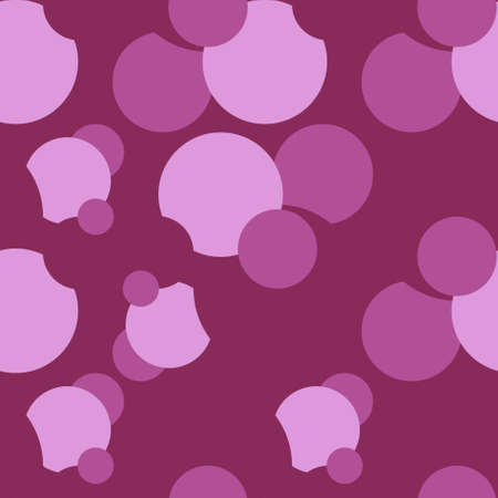 Seamless abstract pattern violet circle on violete design element stock vector illustration for web, for print, for fabric printのイラスト素材