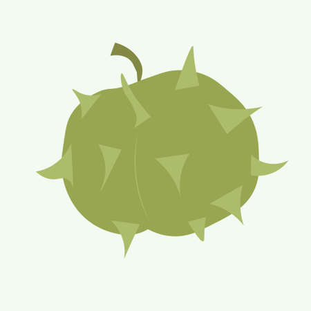 Chestnut green sketch art design element stock vector illustration for web, for printのイラスト素材