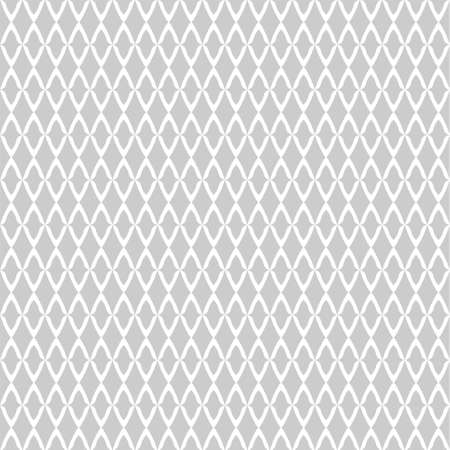 Geometric white seamless pattern on gray stock vector illustration for web, for print, for fabric printのイラスト素材