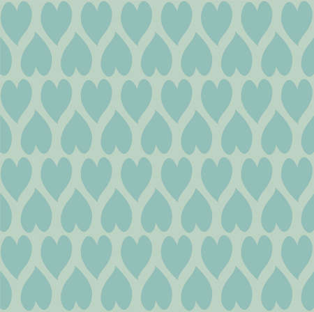 Green hearts on light green seamless pattern stock vector illustration for web, for print, for fabric printのイラスト素材