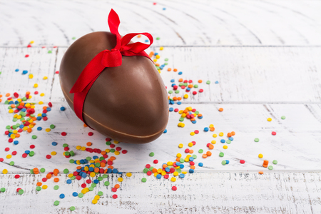 Easter chocolate eggの写真素材