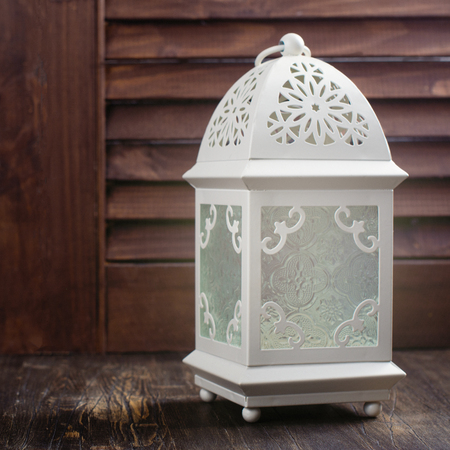 White arabic lanternの写真素材