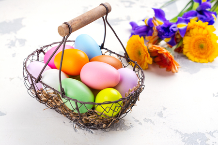 Easter background. Spring conceptの写真素材