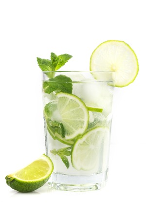 Mojito cocktail in highball glassの写真素材