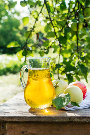 Fresh cold apple juiceの写真素材