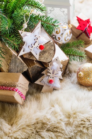Christmas greeting cardの写真素材