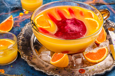 Ghouls punch in a glass bowlの写真素材