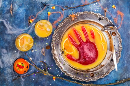 Ghouls punch in a glass bowlの写真素材