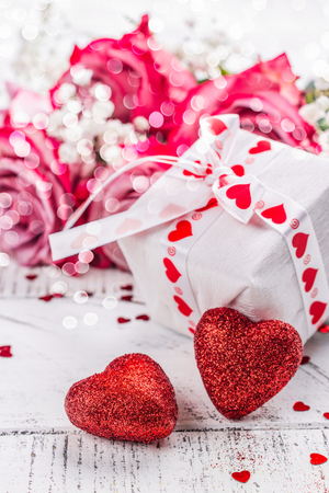 Valentines day greeting giftの写真素材