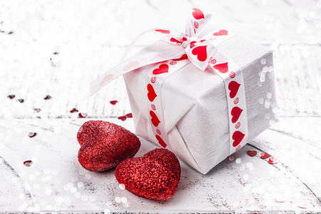 Valentines day greeting giftの写真素材